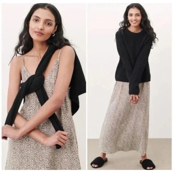 Jenni Kayne Size Large Leopard Print Maxi Slip Dress - Picture 2 of 15